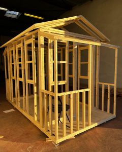 La maison lointaine armature bois